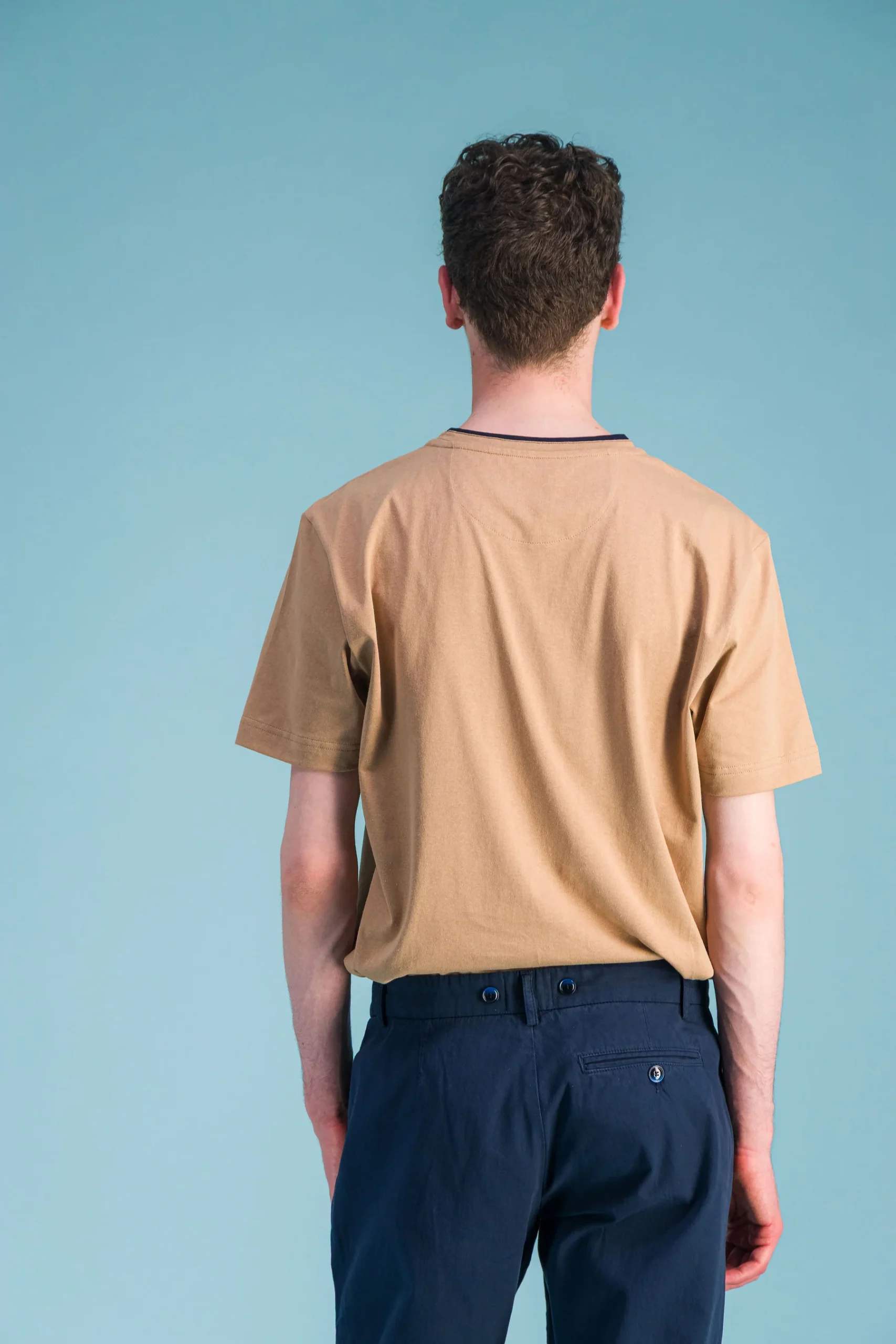 Premium’ T-shirt organic cotton beige - Image 3