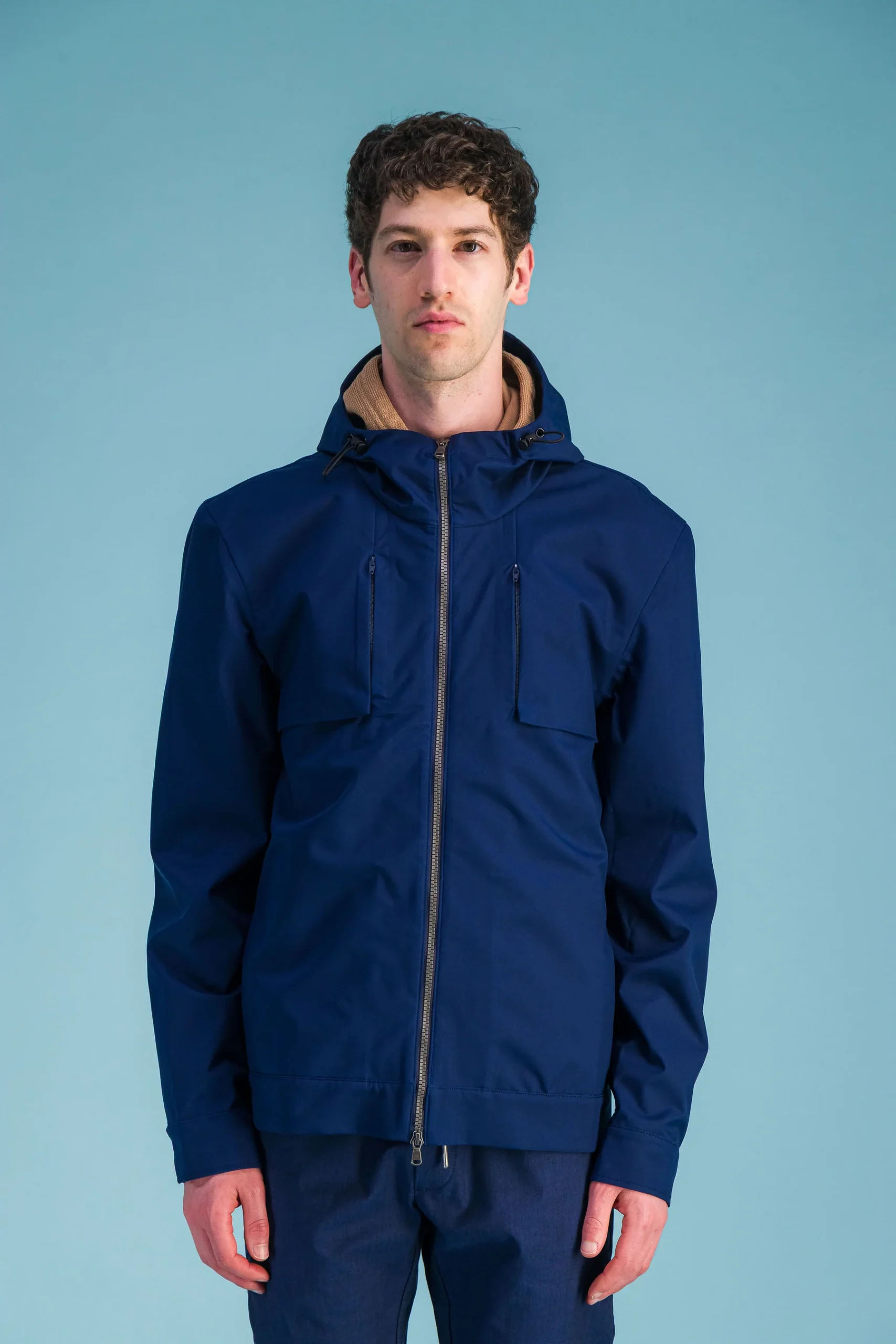 Alpinist’ waterproof jacket blue
