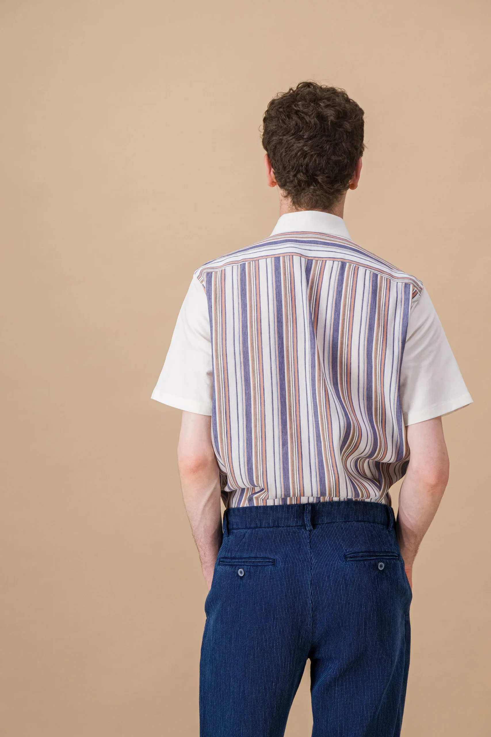 Striped SS cotton linen Shirt - Image 3