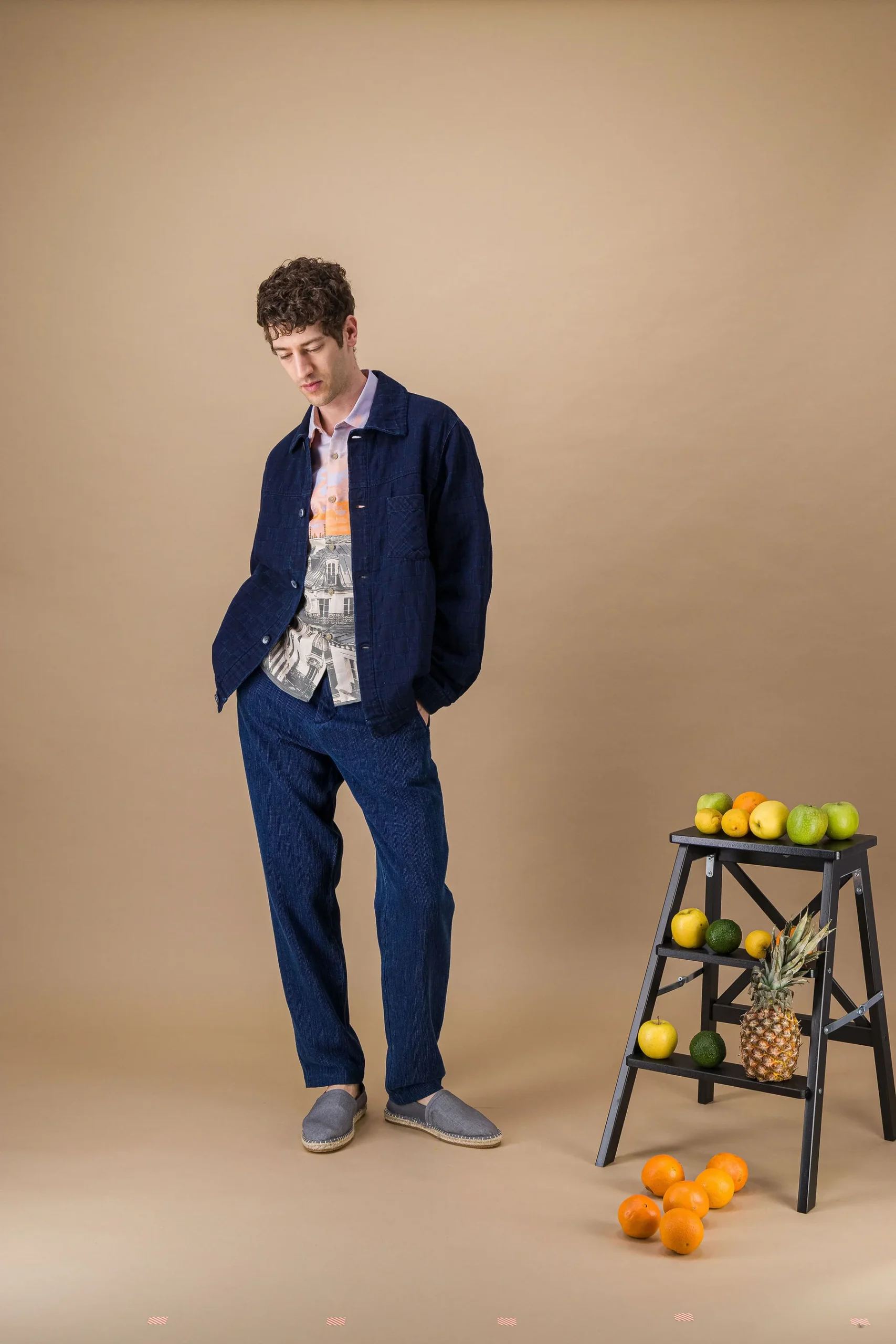 Jacquard shirt "Paris roof tops" - Image 4