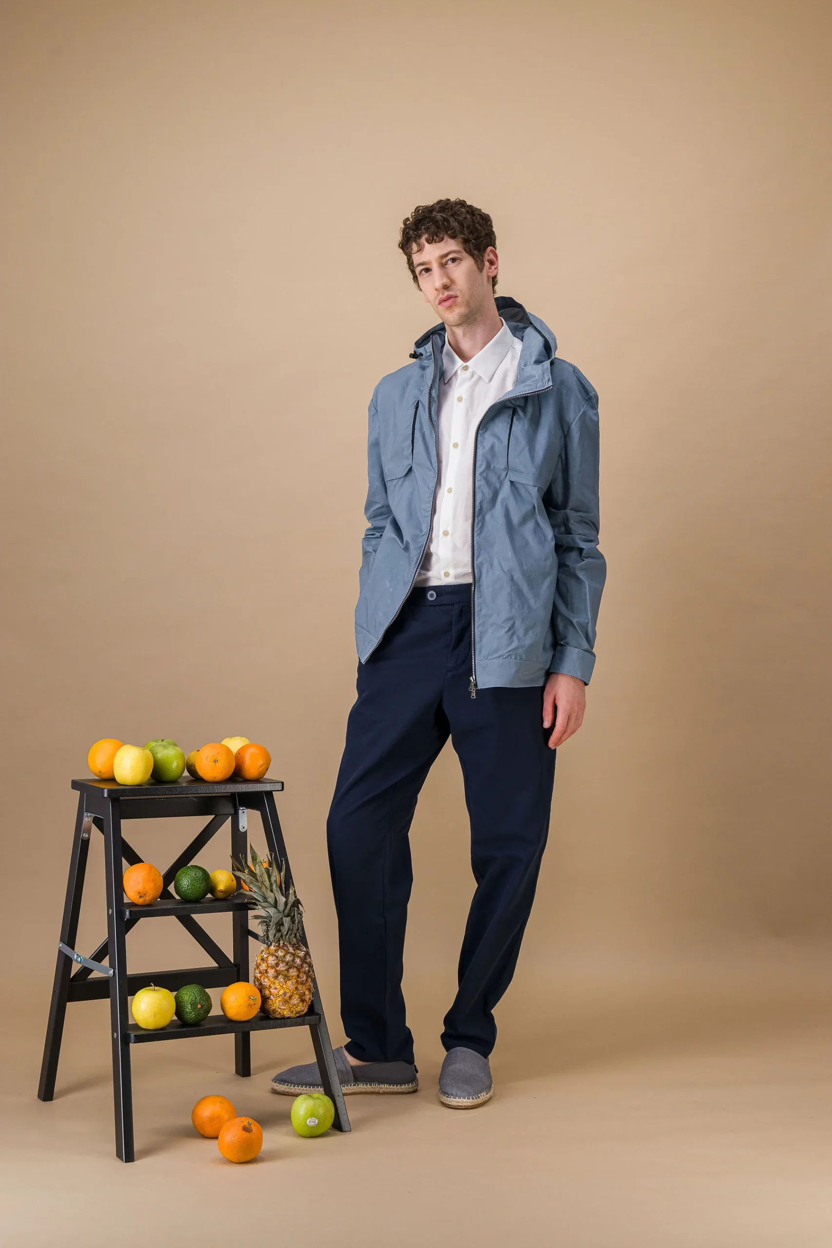 Alpinist’ waterproof jacket ocean blue - Image 2