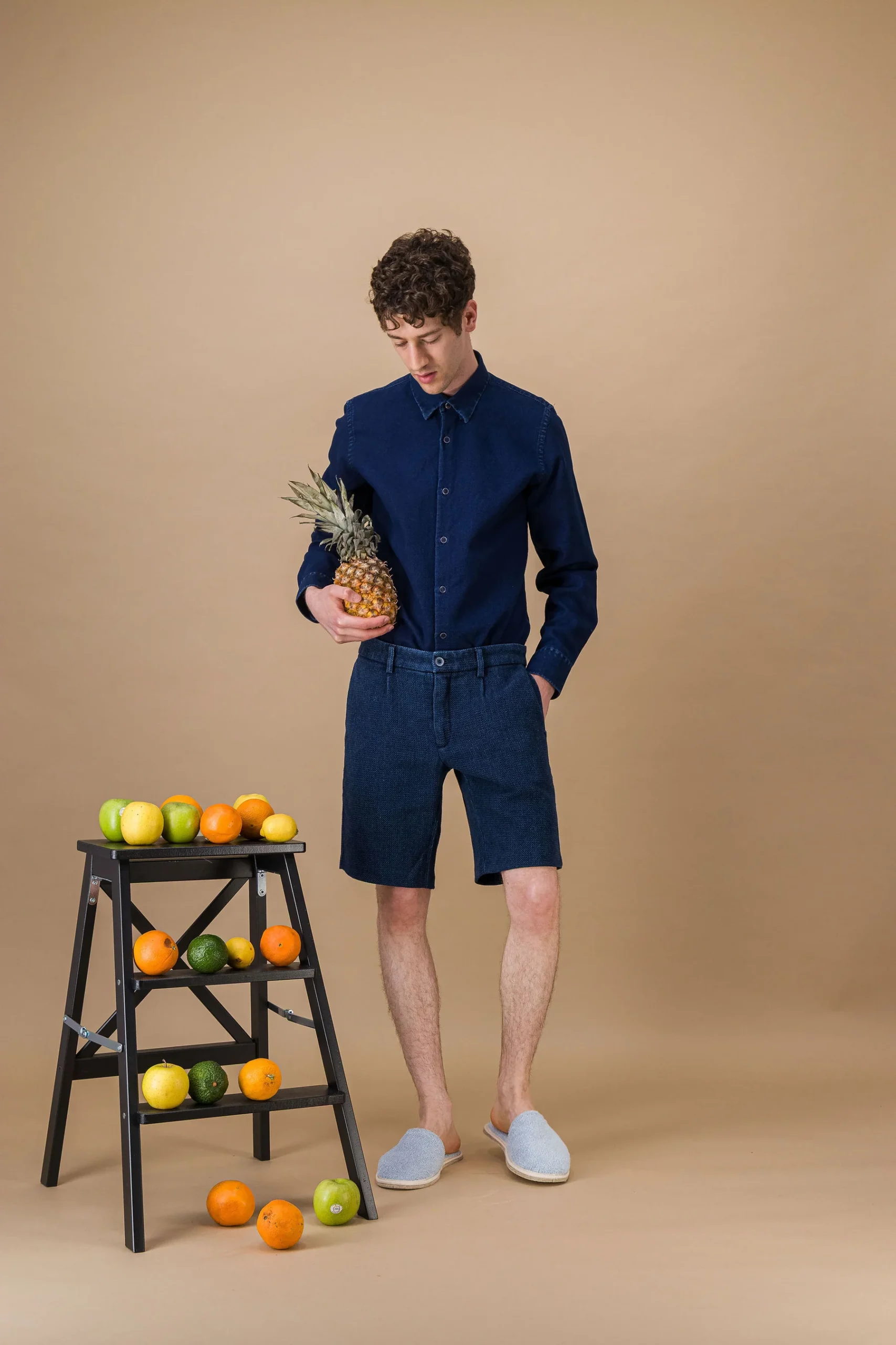 Japanese stonewash denim shirt - Image 3