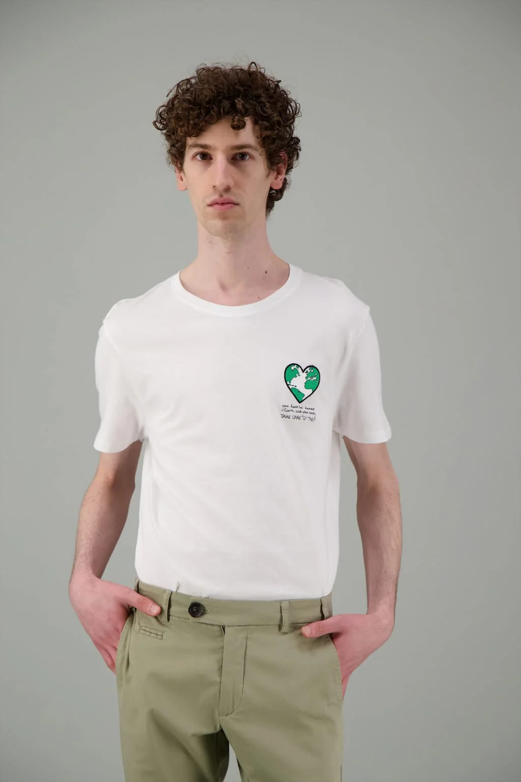 Japanese organic cotton green planet T Shirt