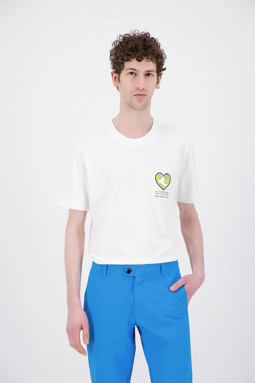 T Shirt organic japanese acid green earth