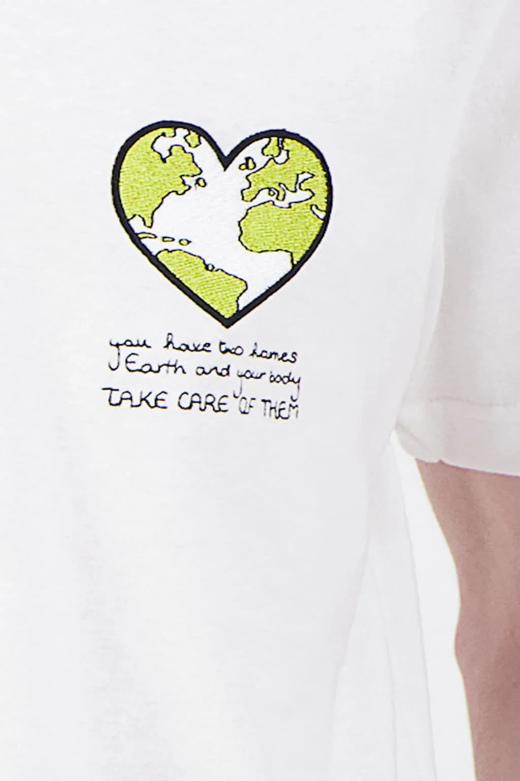 T Shirt organic japanese acid green earth - Image 3