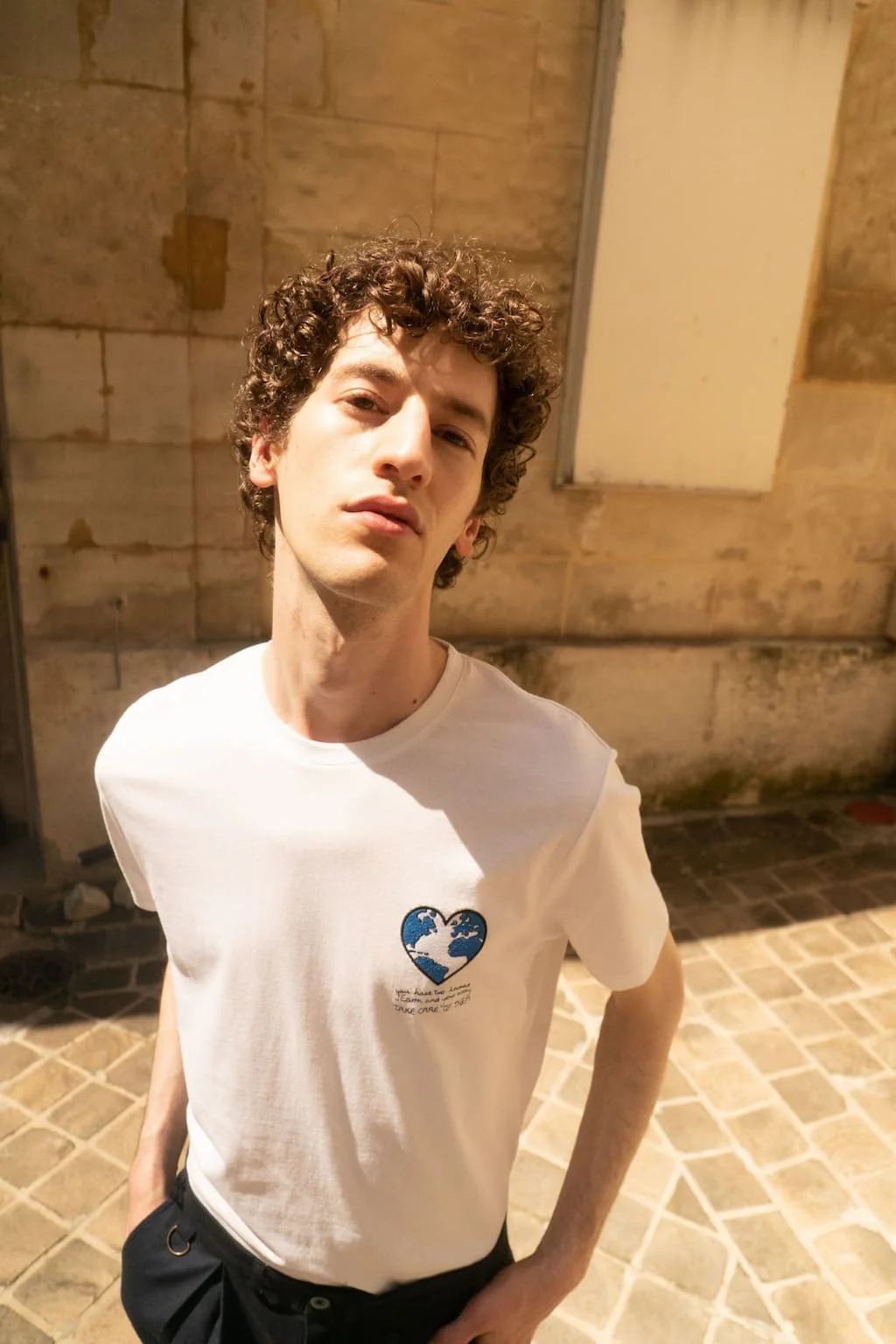 Japanese organic cotton blue planet T Shirt - Image 2